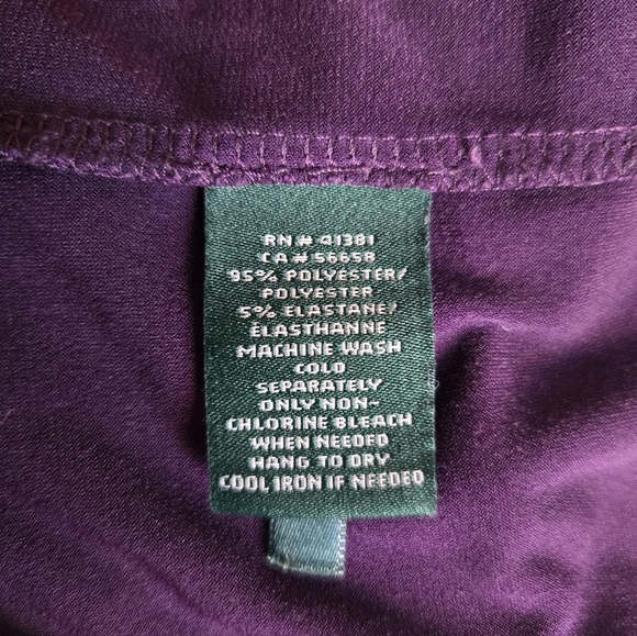 Ralph Lauren Elegant Purple Sleeveless Dress.Size 10 - Picture 7 of 10